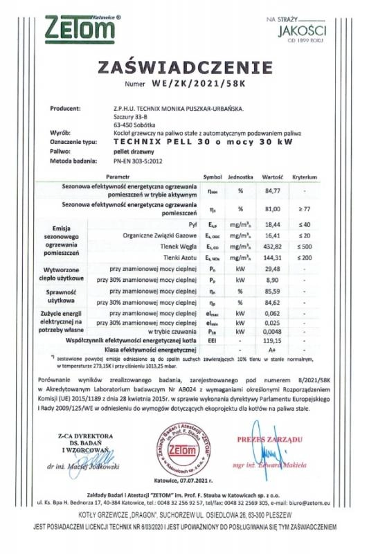 zaswiadczenie-dragon-v-plus-pel-30kw-ekoprojekt